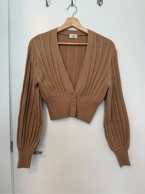 Aritzia Wilfred Plunge Front Cardigan
